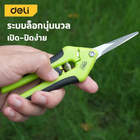 กรรไกรตัดกิ่ง DELI EDLE580120-GN-01 6.5 นิ้ว_2