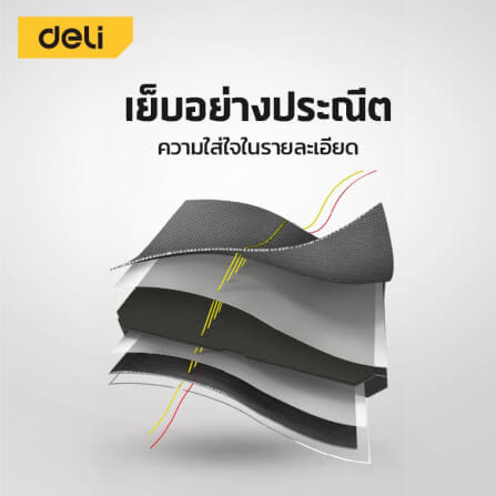 กระเป๋าเครื่องมือช่าง DELI EDL430120-YL-01 21นิ้ว สีเหลือง-ดำ_5
