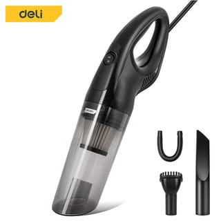 เครื่องดูดฝุ่นในรถ แบบมีสาย ปลั๊กหัวแจ็คที่จุดบุหรี่ DELI DL8081-BK-01 5000PA สีดำ_0