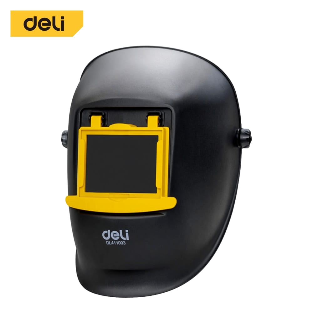 หน้ากากเชื่อม แบบสวม DELI EDL411003-YL-01 สีดำ_0
