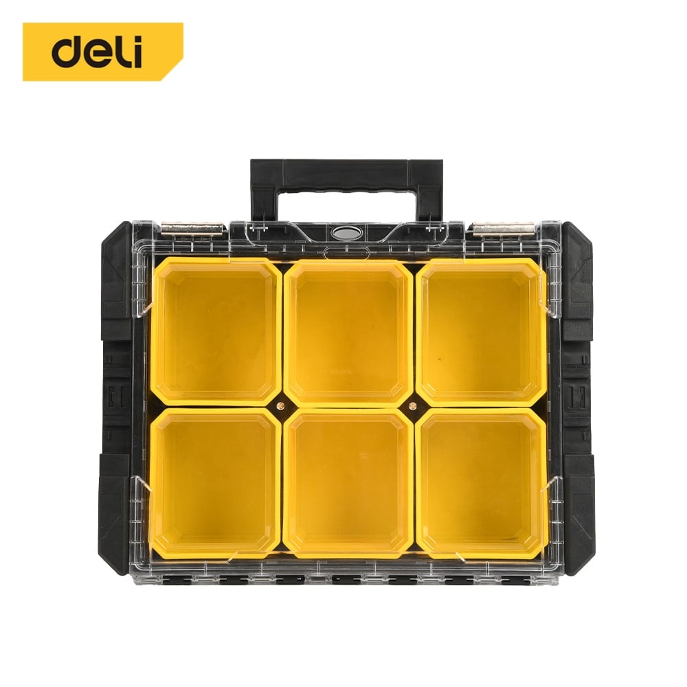 กล่องใส่อุปกรณ์ DELI EDL435A-YL-01 44.1X33X13 ซม. สีดำ_0