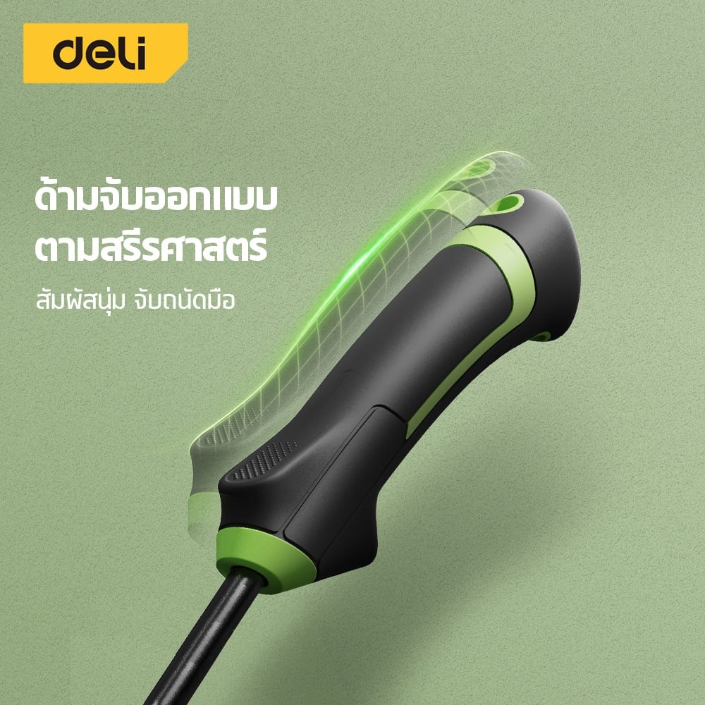 จอบพรวนดิน DELI EDL-YL3005-GN-01 สีเขียว_3