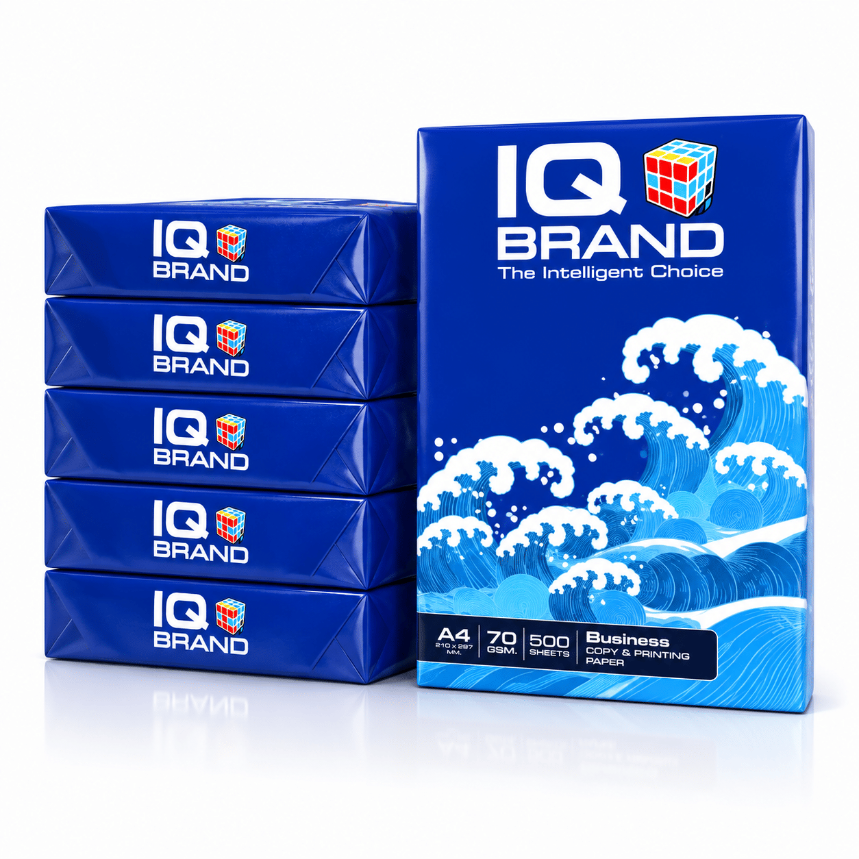 กระดาษถ่ายเอกสาร IQ BRAND รุ่น BUSINESS SERIES ขนาด A4 หนา 70 แกรม บรรจุ 5 รีม (500 แผ่น/รีม)_2