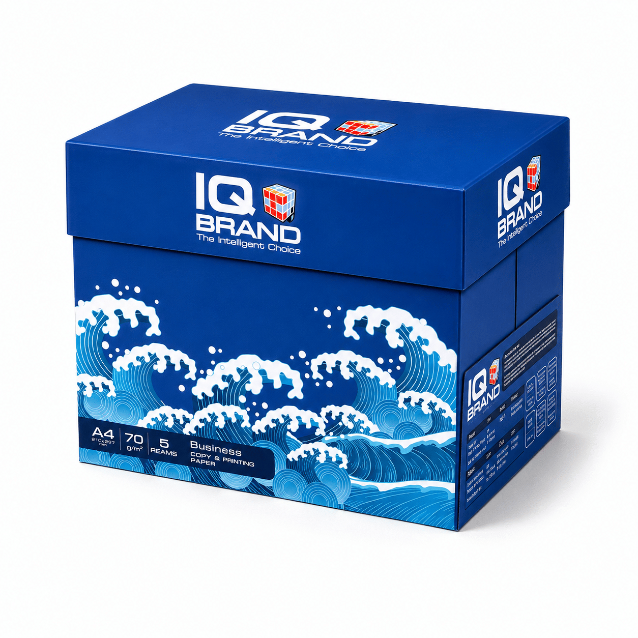 กระดาษถ่ายเอกสาร IQ BRAND รุ่น BUSINESS SERIES ขนาด A4 หนา 70 แกรม บรรจุ 5 รีม (500 แผ่น/รีม)_6