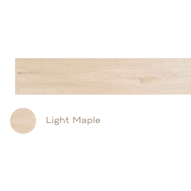 พื้น SPC คลิกล็อค พร้อมโฟม IXPE NATURWOOD หนา 5 มม. สี LIGHT MAPLE (กล่อง 10 แผ่น ปูได้ 2.23 ตร.ม.)
