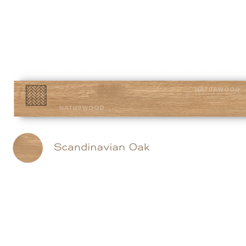 พื้น SPC คลิกล็อค ก้างปลา พร้อมโฟม IXPE NATURWOOD หนา 5 มม. สี SCANDINAVIAN OAK (กล่อง 10 แผ่น ปูได้ 1.29 ตร.ม.)