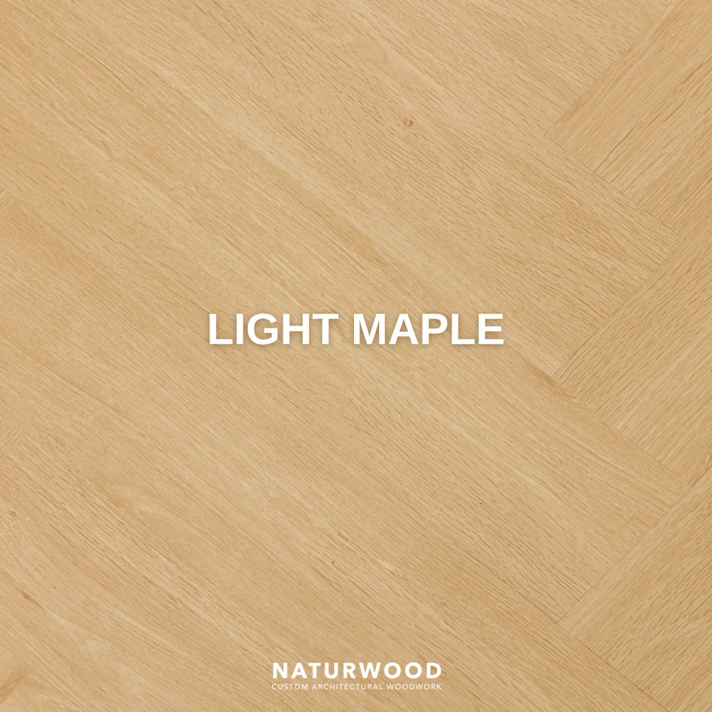 พื้น SPC คลิกล็อค ก้างปลา พร้อมโฟม IXPE NATURWOOD หนา 5 มม. สี LIGHT MAPLE (กล่อง 10 แผ่น ปูได้ 1.29 ตร.ม.)