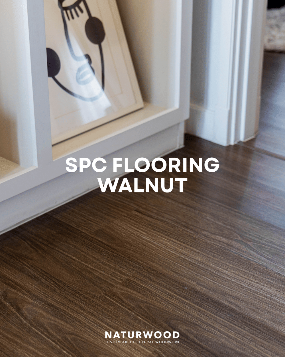 พื้น SPC คลิกล็อค พร้อมโฟม IXPE NATURWOOD หนา 5 มม. สี CLASSIC WALNUT (กล่อง 10 แผ่น ปูได้ 2.23 ตร.ม.)