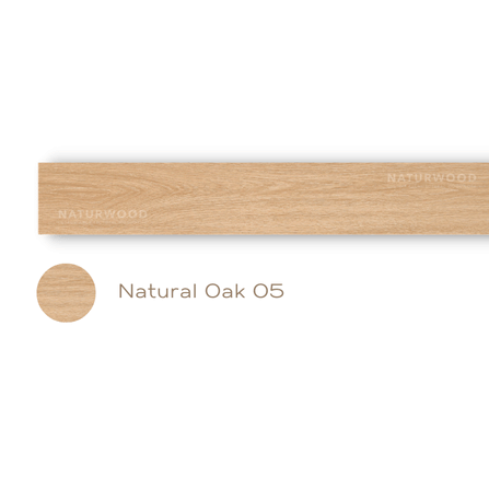 พื้น SPC คลิกล็อค พร้อมโฟม IXPE NATURWOOD หนา 5 มม. สี NATURAL OAK 05 (กล่อง 10 แผ่น ปูได้ 2.23 ตร.ม.)