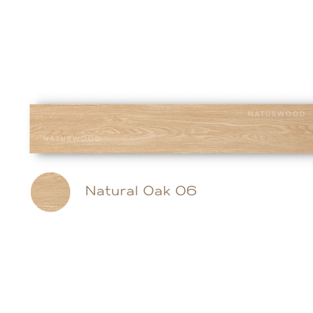 พื้น SPC คลิกล็อค พร้อมโฟม IXPE NATURWOOD หนา 5 มม. สี NATURAL OAK 06 (กล่อง 10 แผ่น ปูได้ 2.23 ตร.ม.)