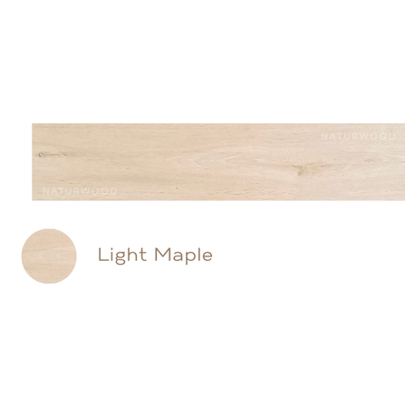 พื้น SPC คลิกล็อค พร้อมโฟม IXPE NATURWOOD หนา 5 มม. สี LIGHT MAPLE (กล่อง 10 แผ่น ปูได้ 2.23 ตร.ม.)