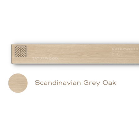 พื้น SPC คลิกล็อค ก้างปลา พร้อมโฟม IXPE NATURWOOD หนา 5 มม. สี SCANDINAVIAN GREY (กล่อง 10 แผ่น ปูได้ 1.29 ตร.ม.)