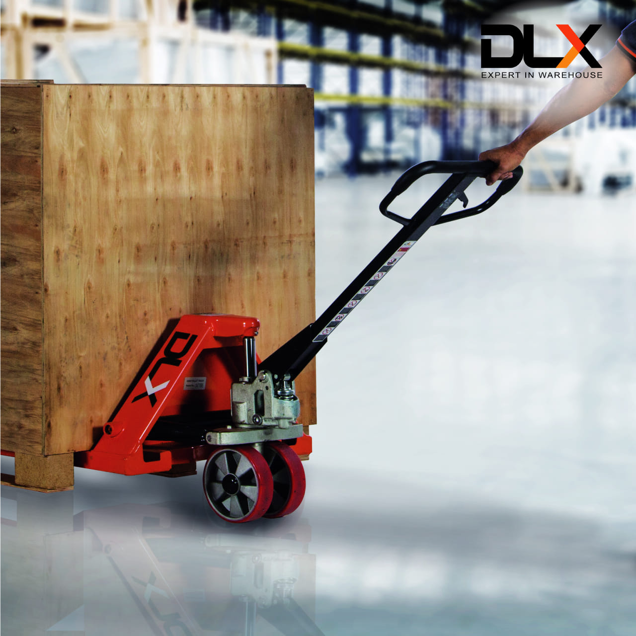 รถยกลากพาเลท DLX FORKLIFT 2.5 ตัน สีส้ม_3