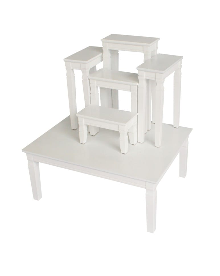 โต๊ะหมู่ 5 หน้า 6 นิ้ว EGGWHITE 61 X 79 X 52 ซม. สีขาว_0