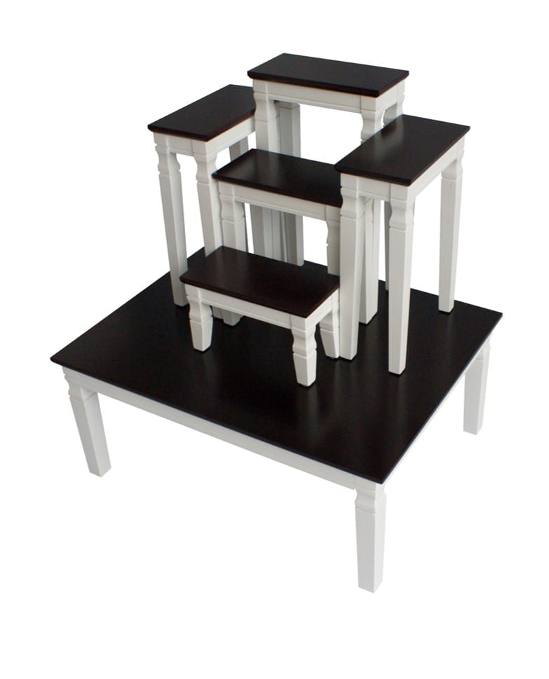 โต๊ะหมู่ 5 หน้า 6 นิ้ว EGGWHITE 61 X 79 X 52 ซม. สีขาว โอ๊ค_0