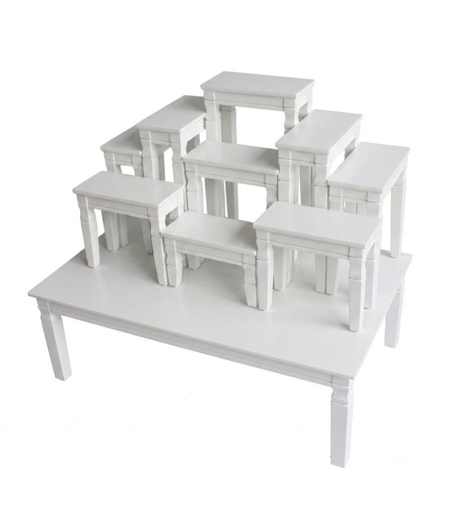 โต๊ะหมู่ 9 EGGWHITE 61 X 79 X 52 ซม. สีขาว_0