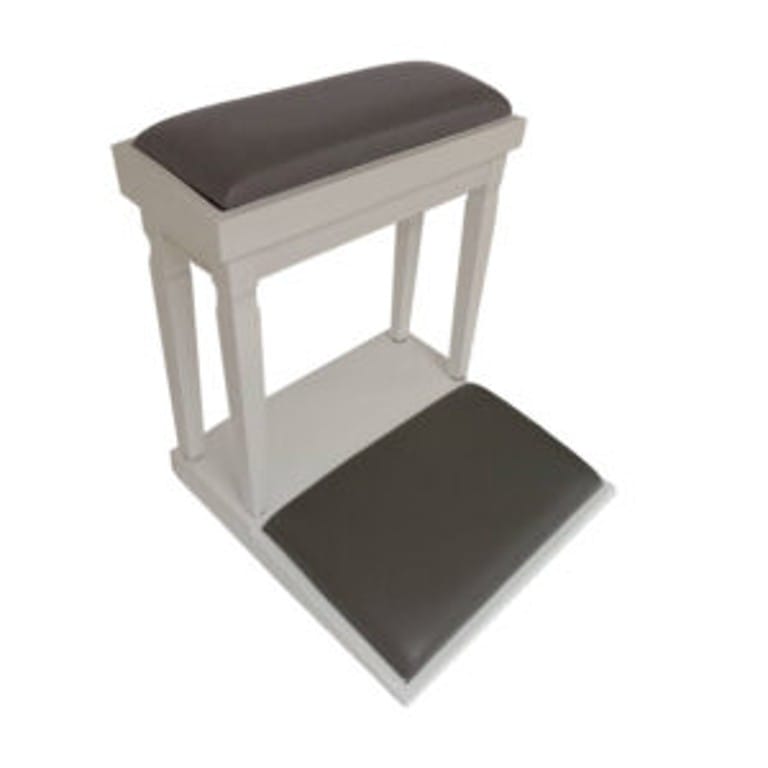 โต๊ะกราบ EGGWHITE 50 X 50 X 54 ซม. สีขาวเทา_0