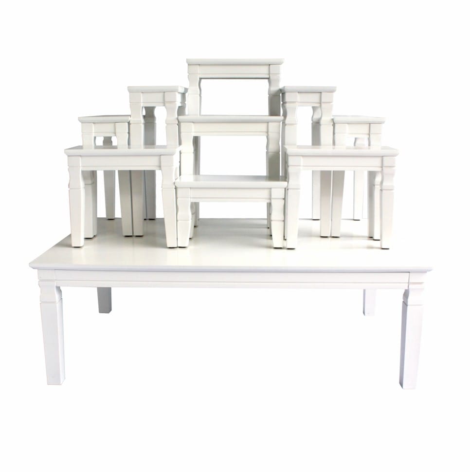 โต๊ะหมู่ 9 EGGWHITE 61 X 79 X 52 ซม. สีขาว_1