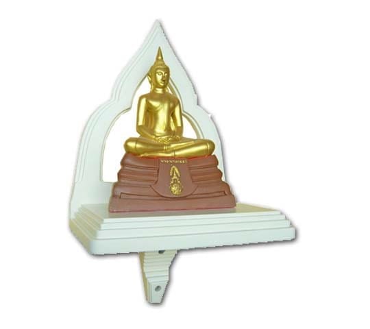 หิ้งพระวิมาน แบบแขวน EGGWHITE 20 X 30 X 38 ซม. สีขาว_1