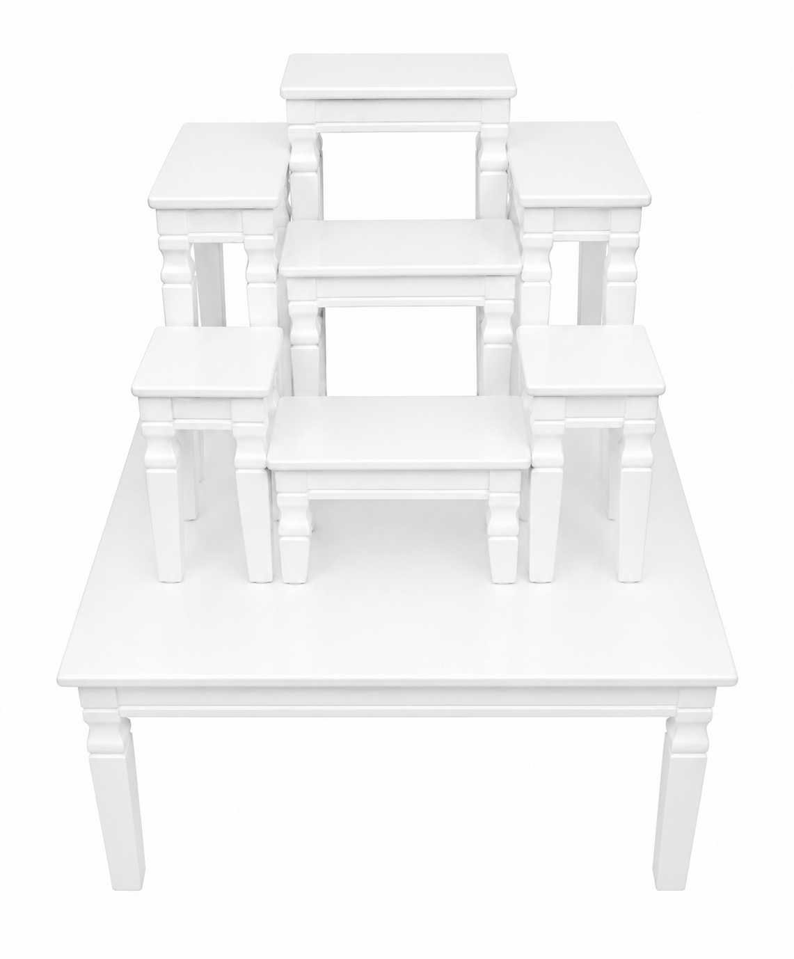 โต๊ะหมู่ 7 หน้า 6 นิ้ว EGGWHITE 61 X 79 X 52 ซม. สีขาว_2