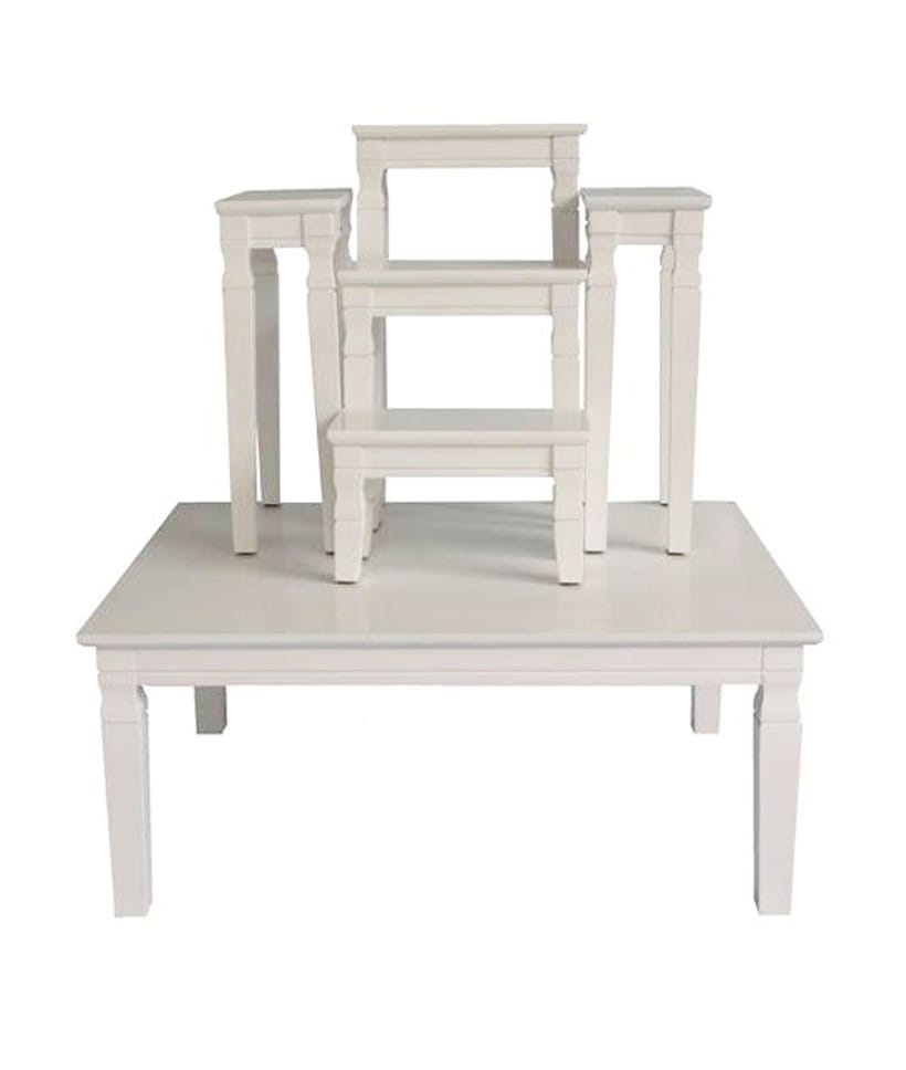โต๊ะหมู่ 5 หน้า 6 นิ้ว EGGWHITE 61 X 79 X 52 ซม. สีขาว_2