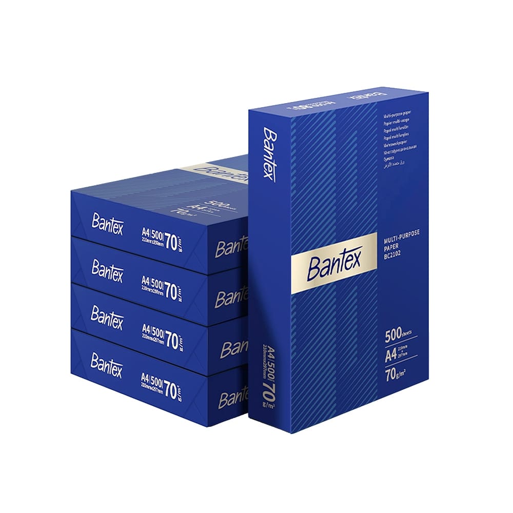 กระดาษถ่ายเอกสาร BANTEX BC2102-MX-05 A4 70แกรม 1 รีม 500แผ่น แพ็ค 5รีม_0