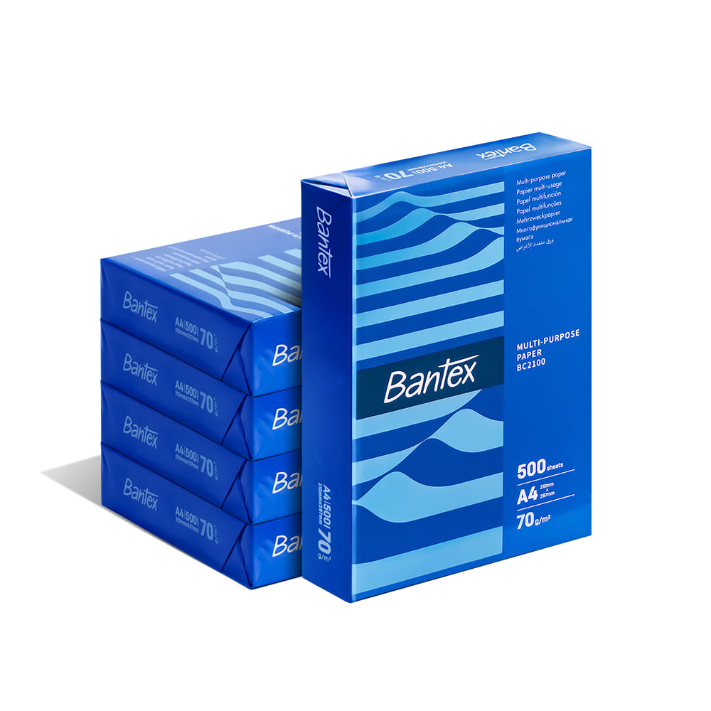กระดาษถ่ายเอกสาร BANTEX BC2100-MX-05 A4 70แกรม 1รีม 500แผ่น แพ็ค 5รีม_1