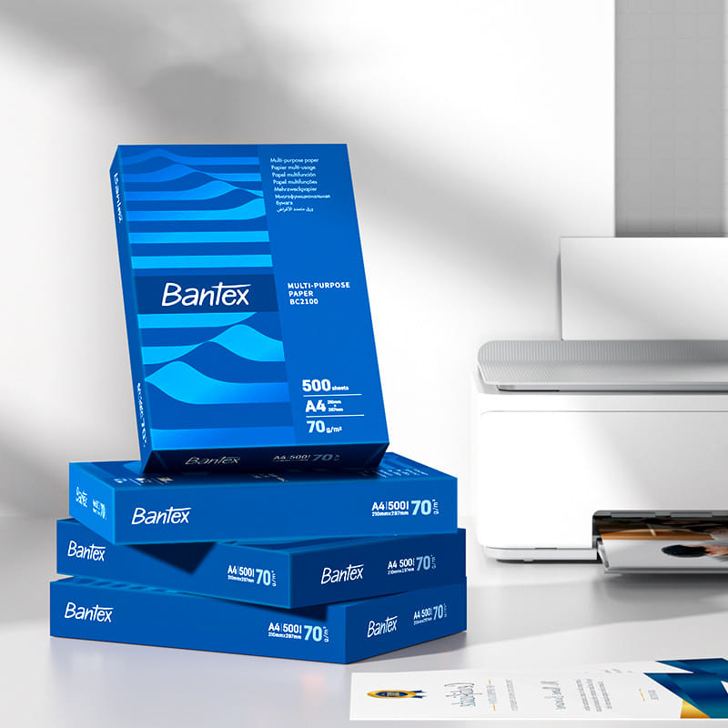 กระดาษถ่ายเอกสาร BANTEX BC2101-MX-05 A4 80แกรม 1รีม 500แผ่น แพ็ค 5รีม_5