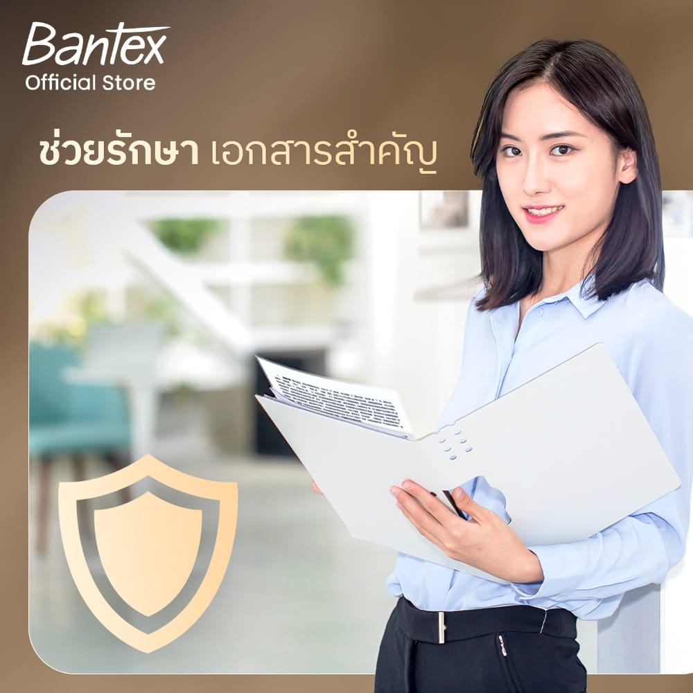 เครื่องเคลือบเอกสาร A4 BANTEX BB1613BX-WH-01 มีแท่นตัดในตัว 280 มม._5