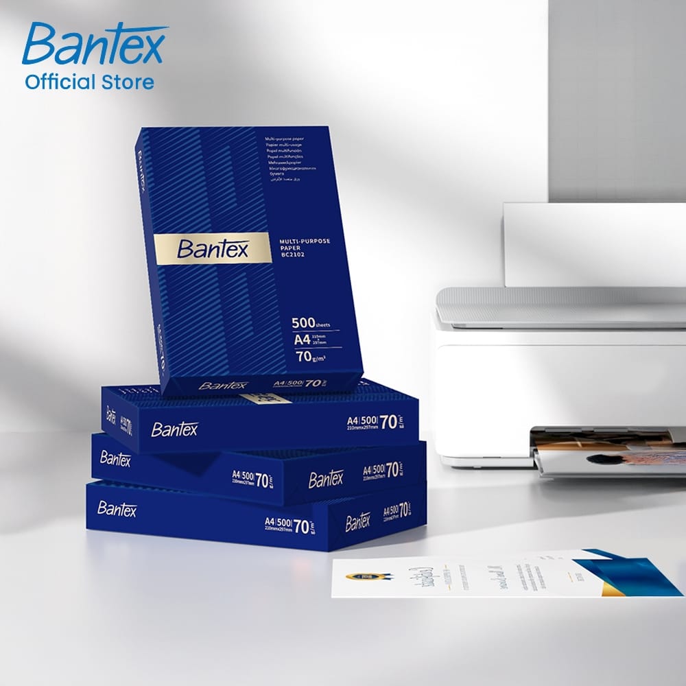 กระดาษถ่ายเอกสาร BANTEX BC2103-MX-05 A4 80แกรม 1 รีม 500แผ่น แพ็ค 5รีม_6
