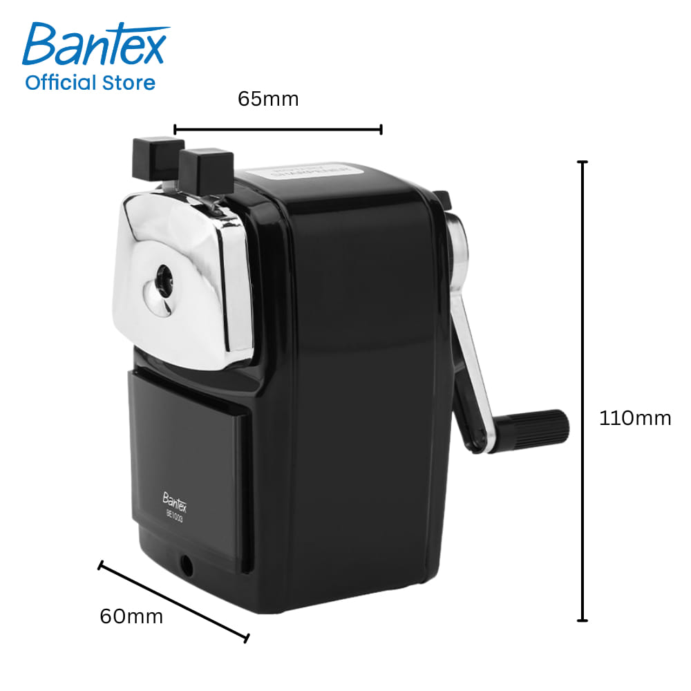 กบเหลาดินสอ BANTEX BE1003-BK-01 สีดำ_6