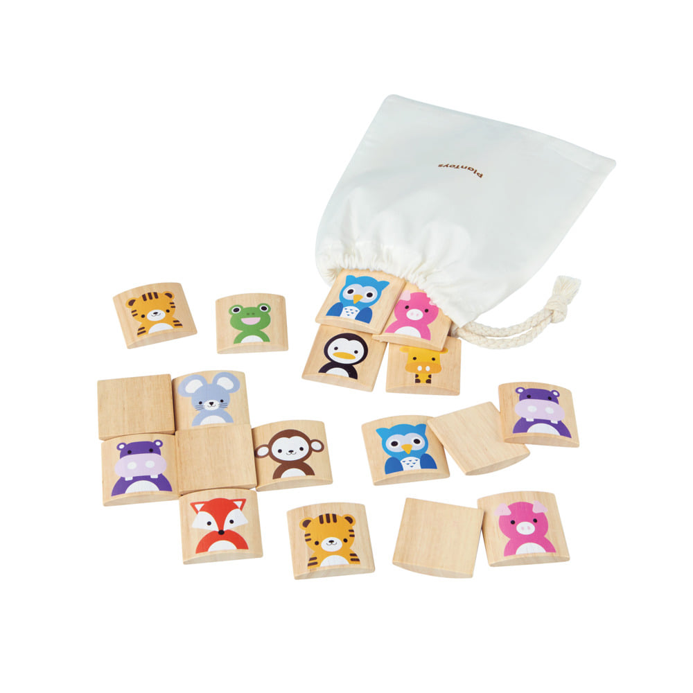 ชุดของเล่นไม้ PLANTOYS เกมฝึกความจำจับคู่สัตว์ สำหรับเด็กอายุ 2 ปีขึ้นไป_0