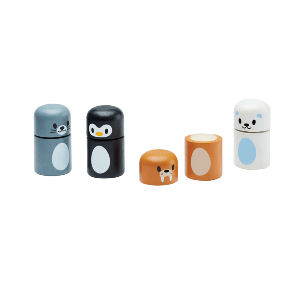 ชุดของเล่นไม้ PLANTOYS  เกมจับคู่สัตว์ขั้วโลก สำหรับเด็กอายุ 18 เดือนขึ้นไป_0