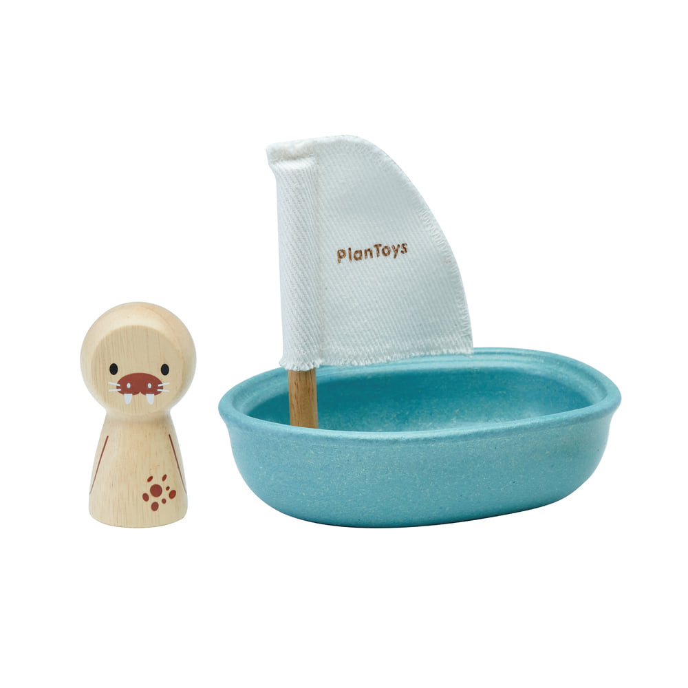 ชุดของเล่นไม้ PLANTOYS  เรือใบสิงโตทะเล - สีโมเดิร์นรัสติก สำหรับเด็กอายุ 12 เดือนขึ้นไป_0