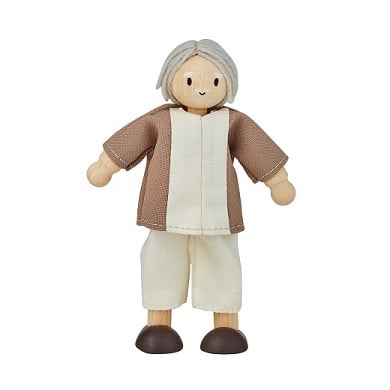 ชุดของเล่นไม้ PLANTOYS ตุ๊กตาคุณปู่ คุณตา - ผิวขาว สำหรับเด็กอายุ 3 ปีขึ้นไป_0