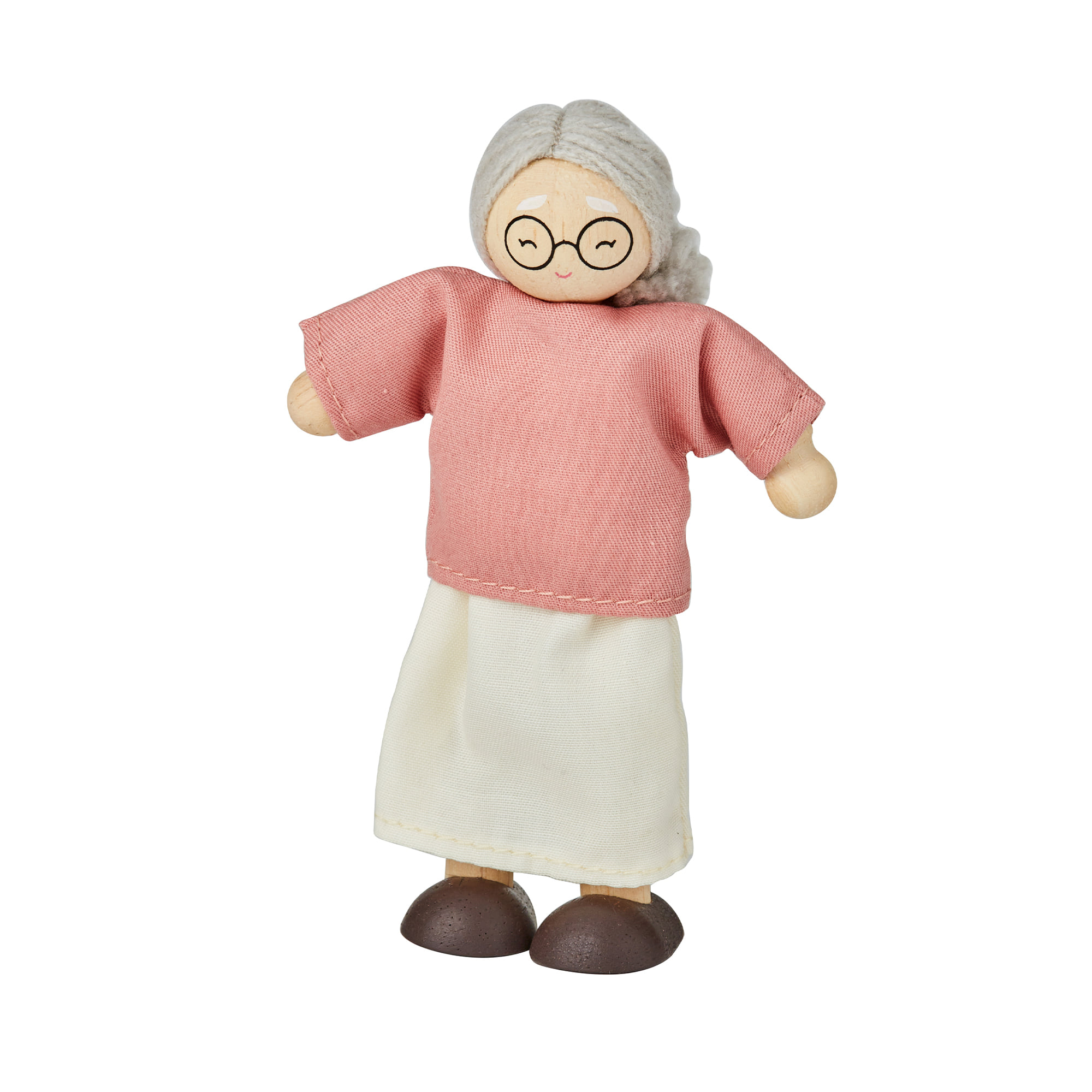 ชุดของเล่นไม้ PLANTOYS ตุ๊กตาคุณย่า คุณยาย - ผิวขาว สำหรับเด็กอายุ 3 ปีขึ้นไป_0