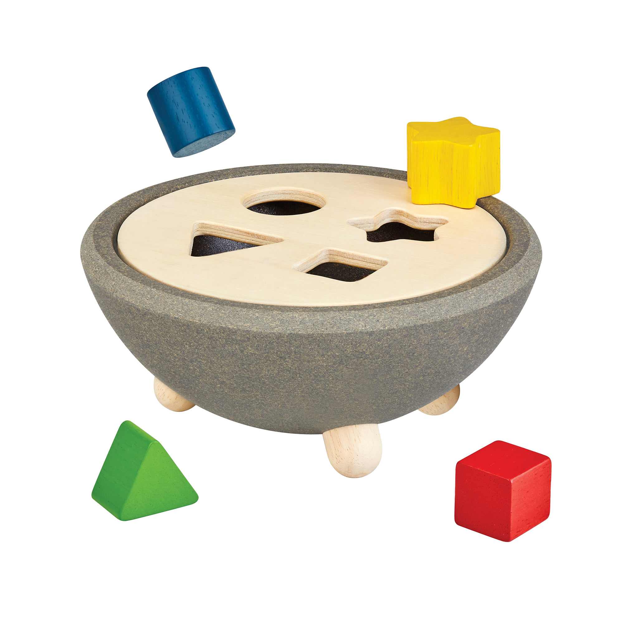 ชุดของเล่นไม้ PLANTOYS ถ้วยแยกรูปทรง สำหรับเด็กอายุ 12 เดือนขึ้นไป_0
