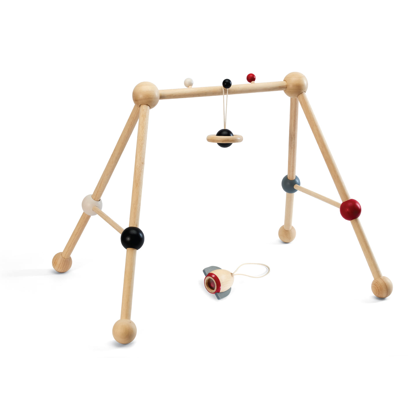 ชุดของเล่นไม้ PLANTOYS เพลย์ยิม-ไฮคอนทราสต์ สำหรับเด็กอายุ 0-6 เดือนขึ้นไป_0