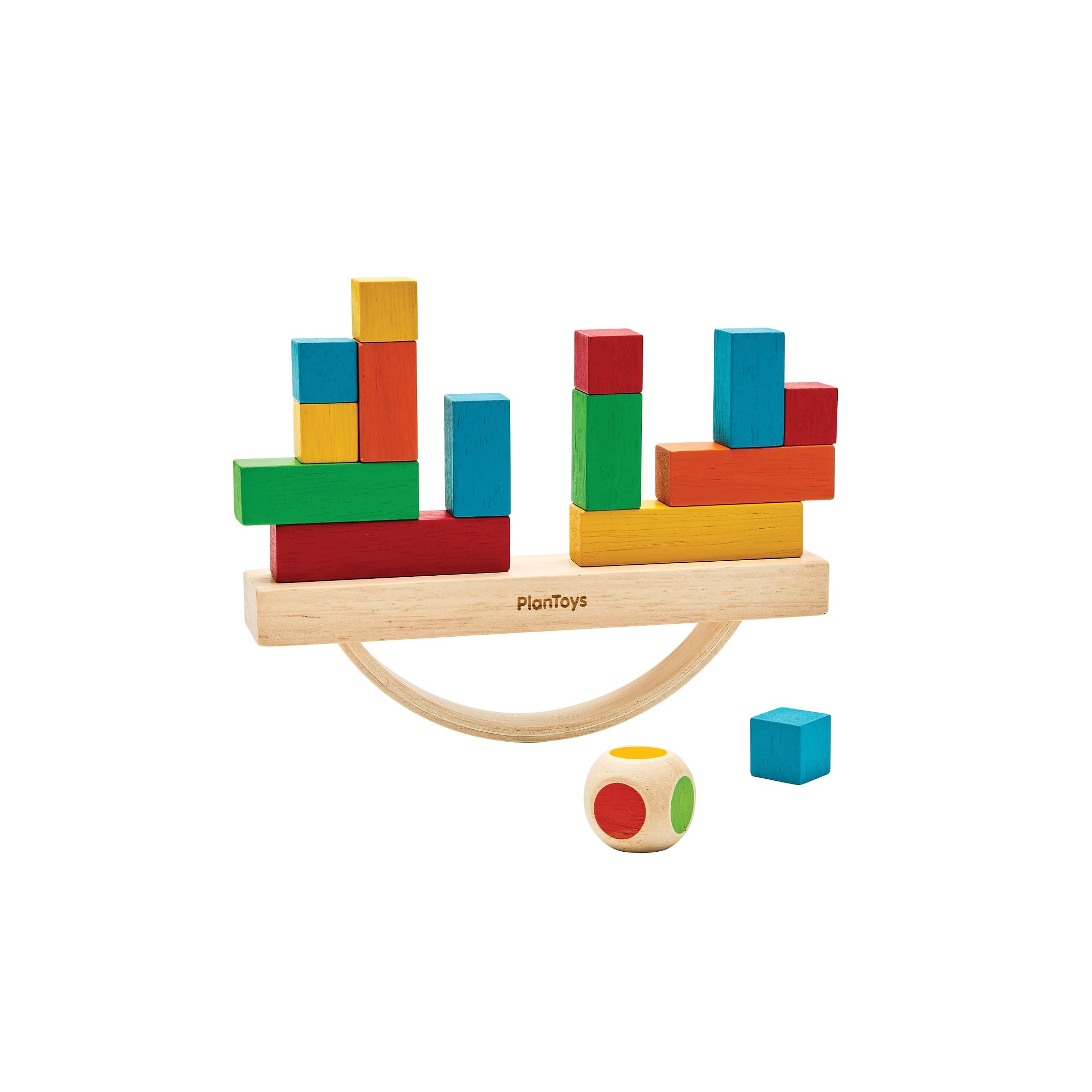ชุดของเล่นไม้ PLANTOYS เกมเรือบรรทุกสินค้าฝึกสมดุล สำหรับเด็กอายุ 3 ปีขึ้นไป_0