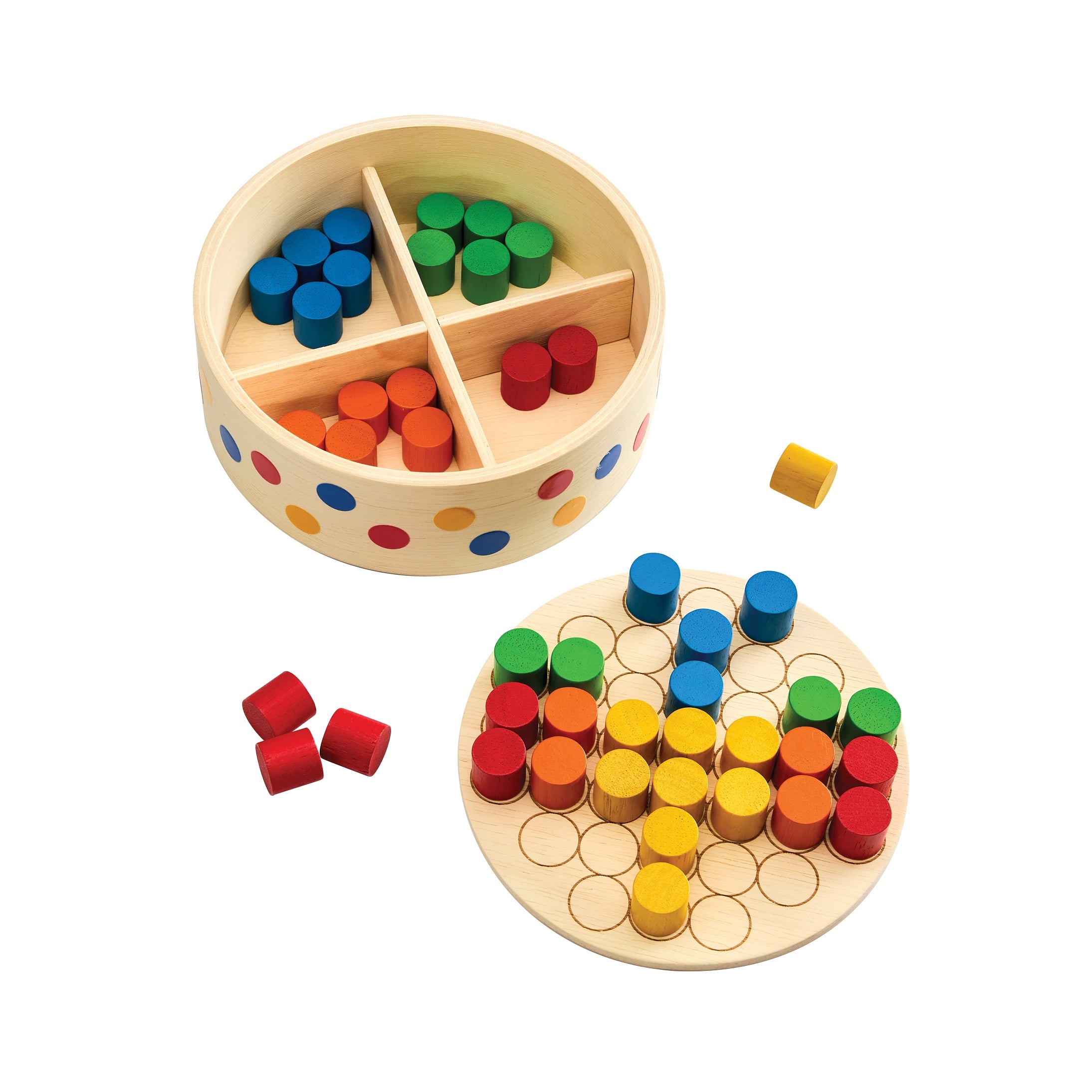ชุดของเล่นไม้ PLANTOYS ชุดกระดานหมุดสร้างลวดลาย สำหรับเด็กอายุ 3 ปีขึ้นไป_0