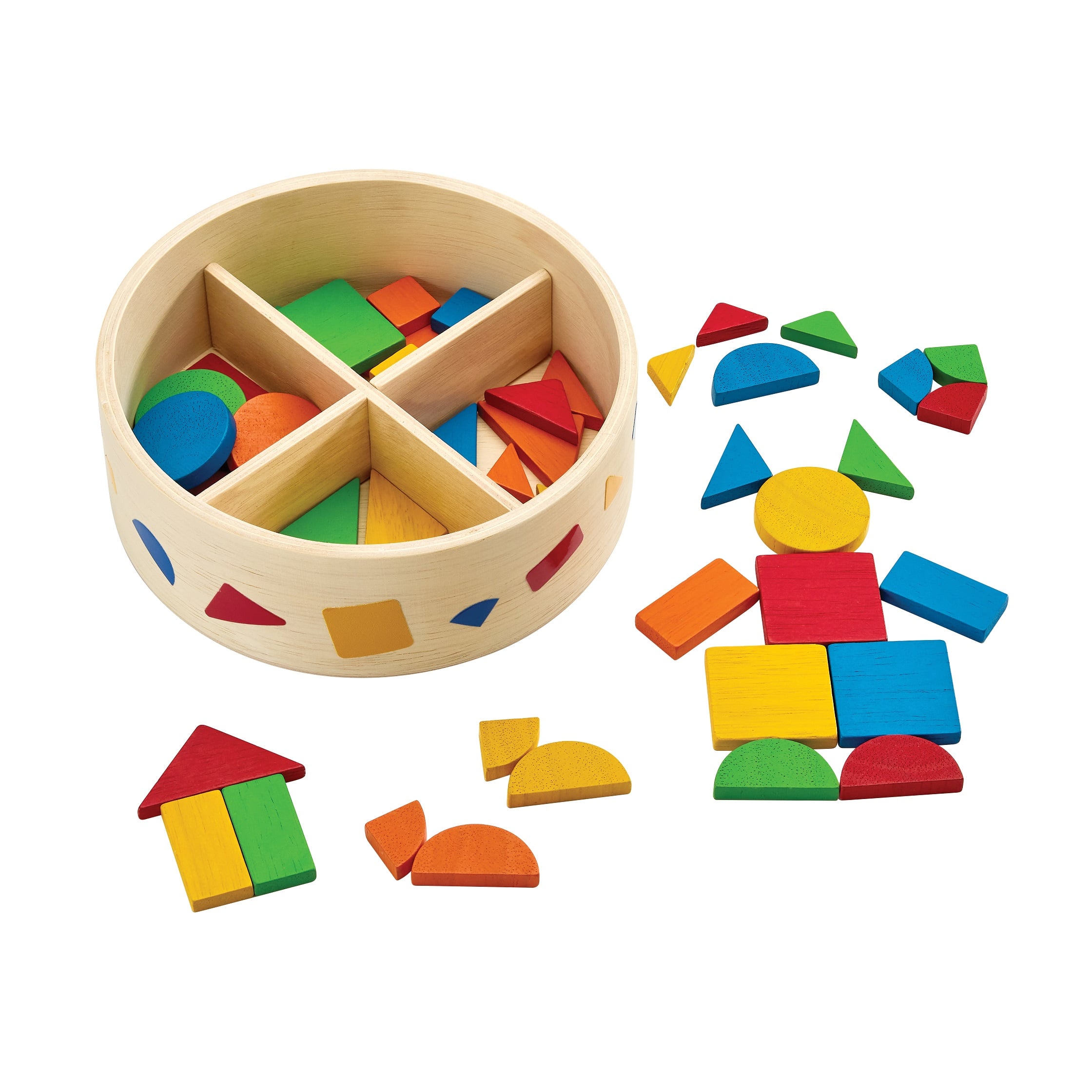 ชุดของเล่นไม้ PLANTOYS ชุดโมเสกสร้างลวดลาย สำหรับเด็กอายุ 3 ปีขึ้นไป_0