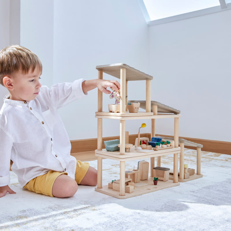 ชุดของเล่นไม้ PLANTOYS ห้องครัวและพื้นที่รับประทานอาหาร สำหรับเด็กอายุ 3 ปีขึ้นไป_5