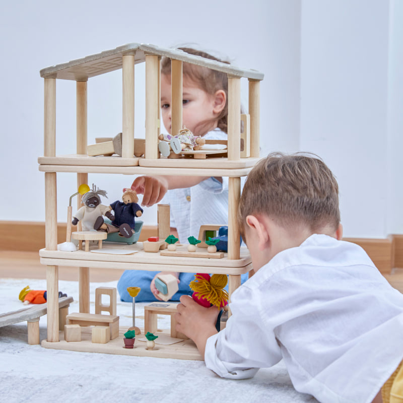 ชุดของเล่นไม้ PLANTOYS ห้องครัวและพื้นที่รับประทานอาหาร สำหรับเด็กอายุ 3 ปีขึ้นไป_8