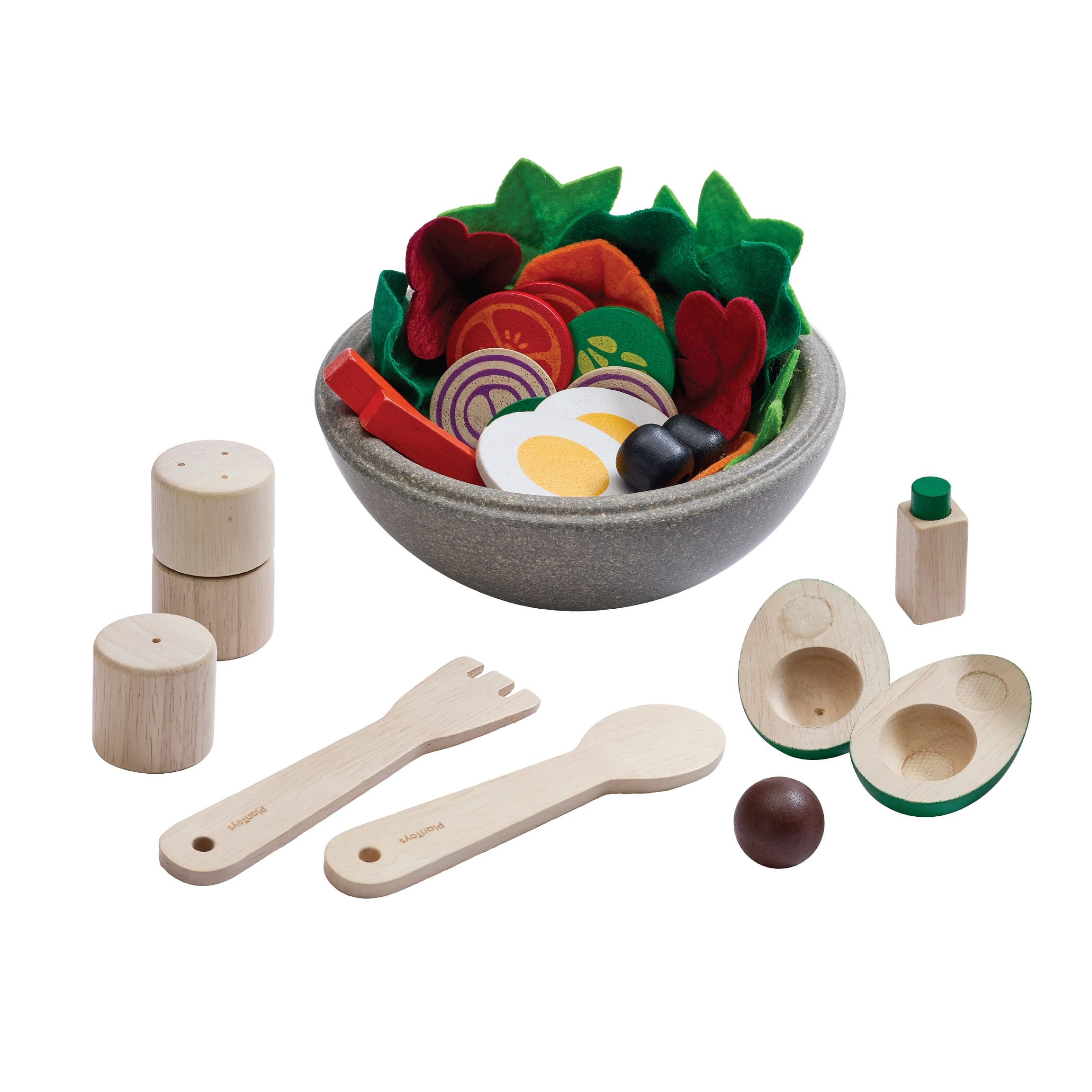 ชุดของเล่นไม้ PLANTOYS ชุดทำสลัด สำหรับเด็กอายุ 3 ปีขึ้นไป_0