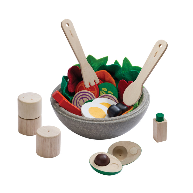 ชุดของเล่นไม้ PLANTOYS ชุดทำสลัด สำหรับเด็กอายุ 3 ปีขึ้นไป_4