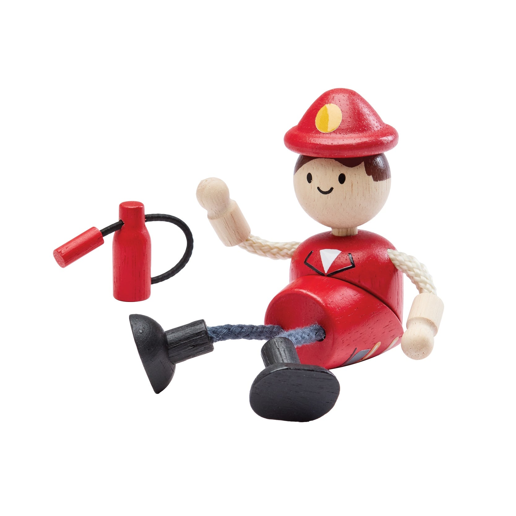 ชุดของเล่นไม้ PLANTOYS ตุ๊กตานักดับเพลิง สำหรับเด็กอายุ 3 ปีขึ้นไป_0