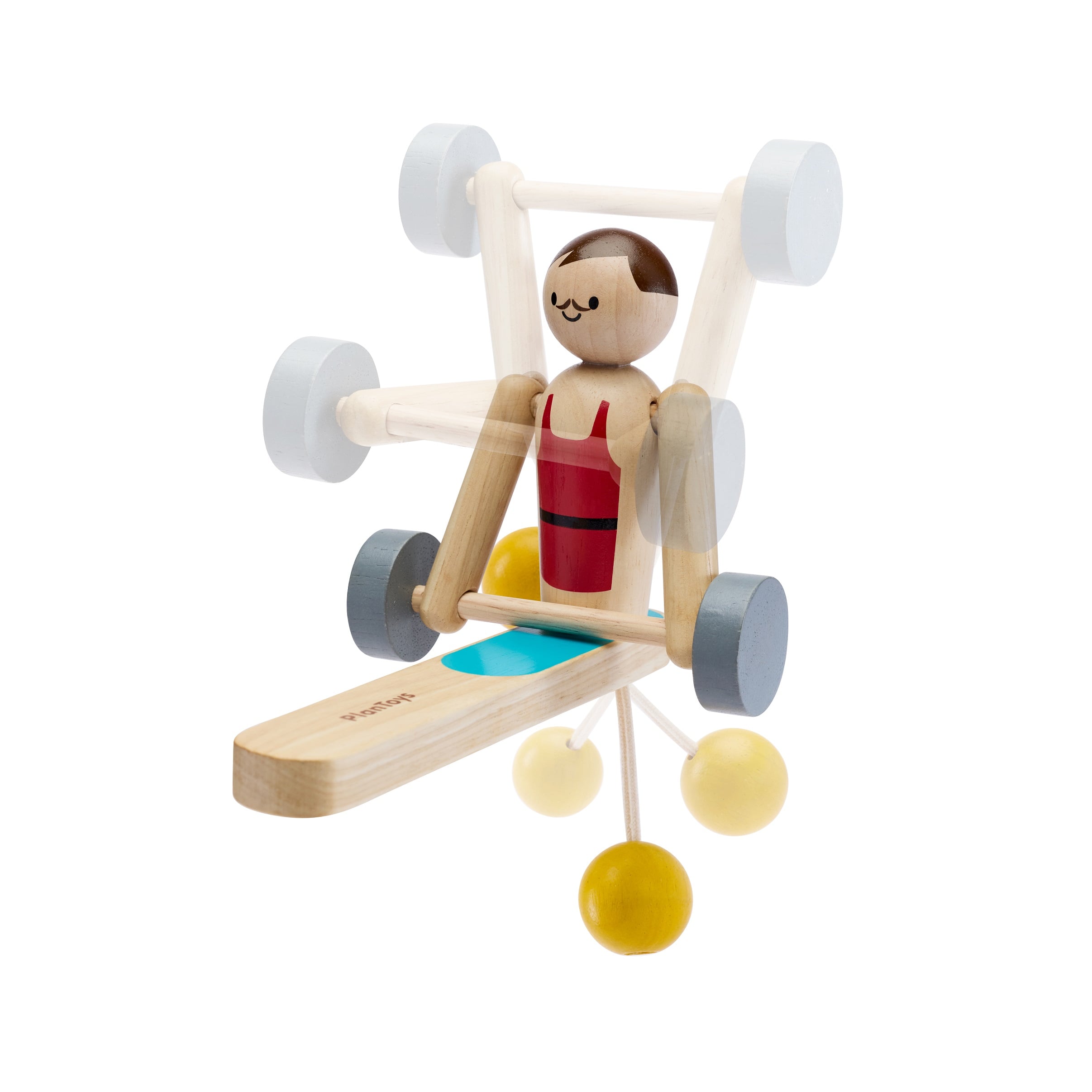 ชุดของเล่นไม้ PLANTOYS นักยกน้ำหนัก สำหรับเด็กอายุ 3 ปีขึ้นไป_0