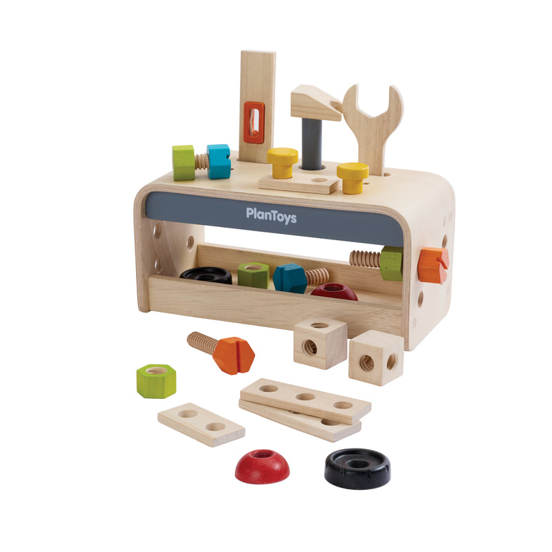 ชุดของเล่นไม้ PLANTOYS โต๊ะเครื่องมือช่าง สำหรับเด็กอายุ 3 ปีขึ้นไป_0