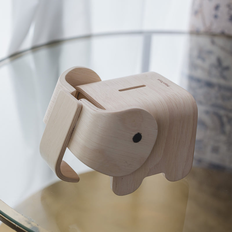 ชุดของเล่นไม้ PLANTOYS กระปุกออมสินช้าง สำหรับเด็กอายุ 3 ปีขึ้นไป_5