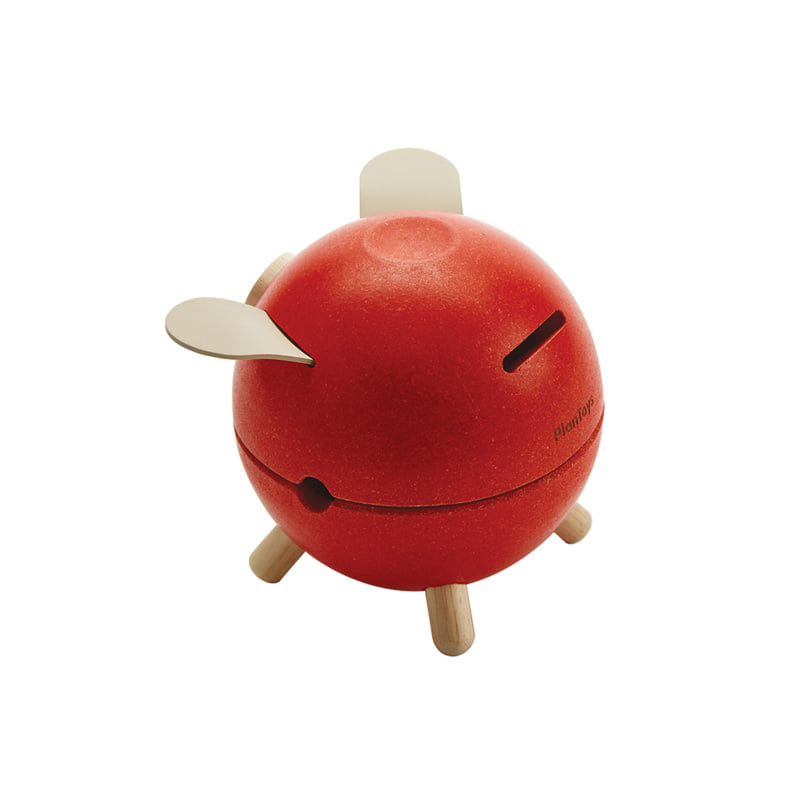 ชุดของเล่นไม้ PLANTOYS  กระปุกหมูออมสิน - แดง สำหรับเด็กอายุ 3 ปีขึ้นไป_2